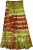 Full Circle Cotton Printed White Skirt with Tassels
