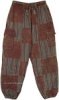 Brown Bronco Hippie Patchwork Harem Pants