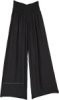 Bright Purple Wide Leg Cotton Palazzo Pants
