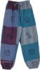 Majestic Blue Patchwork Hippie Harem Pants