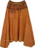 Brown Bowman Harem Style Wide Hippie Pants