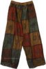 Tall Brown Luster Mixed Patchwork Pants