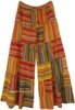 Citrus Bright Bohemian Patchwork Cotton Pants