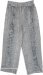 Misty Moon Velvet Trimmed Embroidered Pants