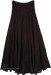 Smocked Waist Mocha Tiers Cotton Long Skirt
