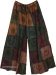Celestial Patchwork Earthy Boho Pants Wide Leg Pants