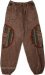 Millrook Brown Cotton Harem Cargo Pants