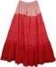 Red Robbin Ombre Tiered Cotton Long Skirt