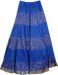 True Blue Crinkle Long Skirt