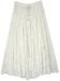 Flush Fairy White Multi Tiered Full Cotton Skirt