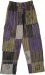 Purple Calm Patchwork Hippie Lounge Pants