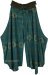 Green Love Bohemian Slit Palazzo Pants