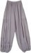Chic Grey Solid Rayon Harem Trousers