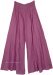 Bright Purple Wide Leg Cotton Palazzo Pants