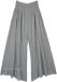 Light Grey Cotton Palazzo Pants with Pockets