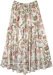 Garden Party Floral Cotton Maxi Skirt