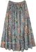 Grey Garden Long Cotton Panel Skirt