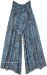 Blue Sand Flowy Wide Leg Pants