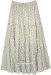 Gold Herb Long Cotton Tiered Skirt