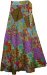 Floral Frenzy Patchwork Wrap Cotton Skirt