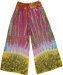 Tie Dye Hippie Pants with Crochet Yoke