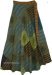 Forest Boho Gypsy Patchwork Long Wrap Around Skirt