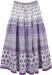 Royal Purple Cotton Long Summer Skirt