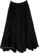 Midnight Dreams Velvet Embroidered Panels Maxi Skirt