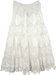 Mystic Bohemian Crochet Skirt in Pure White