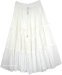 Classic Fun White Everyday Cotton Skirt