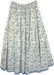 Hydrangea Blue Cotton Summer Long Skirt