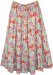 Fiesta Multicolor Floral Long Tiered Cotton Summer Skirt