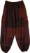 Rust Chocolate Patchwork Harem Adventure Pants