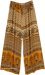 Marigold Yellow Paisley Boho Palazzo Pants