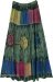 Moss Circles Mystic Tie Dye Georgette Maxi Skirt