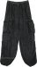 Cloudy Charcoal Cotton Gauze Harem Dream Pants