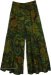 Cotton Palazzo Pants Vibrant Green Paisley Print