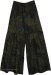 Midnight Paisley Tiered Cotton Palazzo Pants