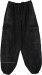 Carbon Black Cotton Cargo Joggers