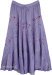 Purple Meadow Tiered Renaissance Midi Length Skirt
