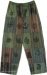 Caterpillar Green Patchwork Hippie Spirit Pants