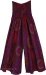 Purple Mandala Split Skirt Cotton Beach Pants