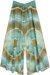 Aqua Olive Wide Leg Tie Dye Flowing Pants