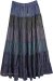Cotton Tiered Patchwork Maxi Skirt For Tall Women