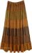 Golden Sunset Tiered Patch Skirt For Tall Women