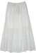 Cloud White Boho Beach Maxi Tiered Skirt