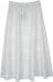 Whisper White Eyelet Tiered Beach Maxi Skirt