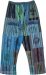 Ocean Blues Patchwork Boho Festival Pants