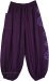 Purple Peace Hippie Vibes Cotton Harem Pants
