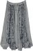 Silver Creek Velvet Embroidered Maxi Panels Skirt